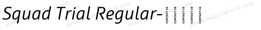 Squad Trial Regular字体转换